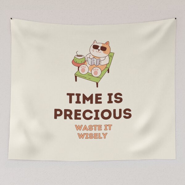 Item preview, Fun and Wit, Time is precious, waste it wisely designed and sold by VarnaChitra.