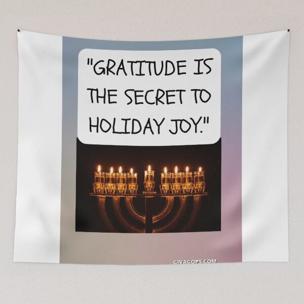 Item preview, "Gratitude is the secret to holiday joy." designed and sold by CUTESTUFFnow.