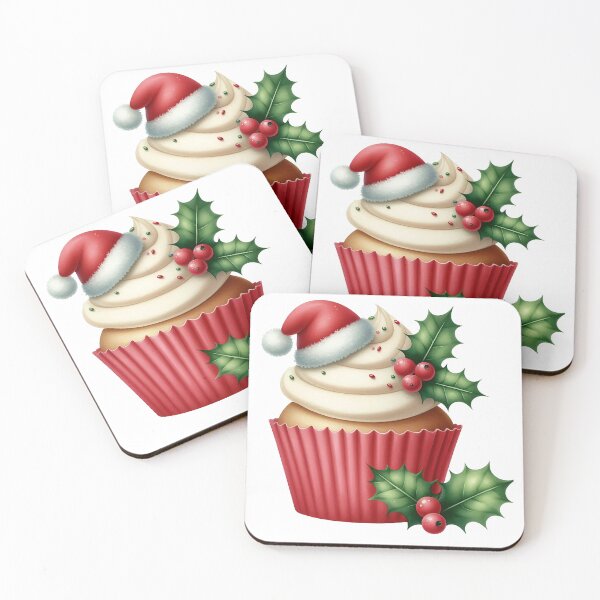 Item preview, Delicious A0517 Christmas Cupcake: Festive, Elegant, and Decadent Treats for Holiday Parties, Gifting & Christmas Celebrations – Perfect Seasonal Dessert designed and sold by angieart68.