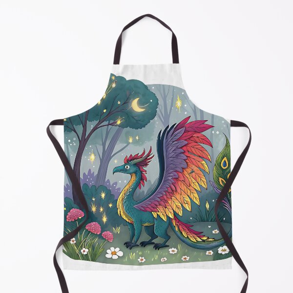 Item preview, Dragon Peacock Hybrid in Mystical Forest designed and sold by FluffyPeels.