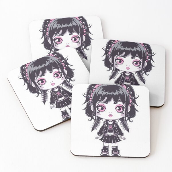 Item preview, Kawaii Goth Girl Sticker designed and sold by Bohospiritart.