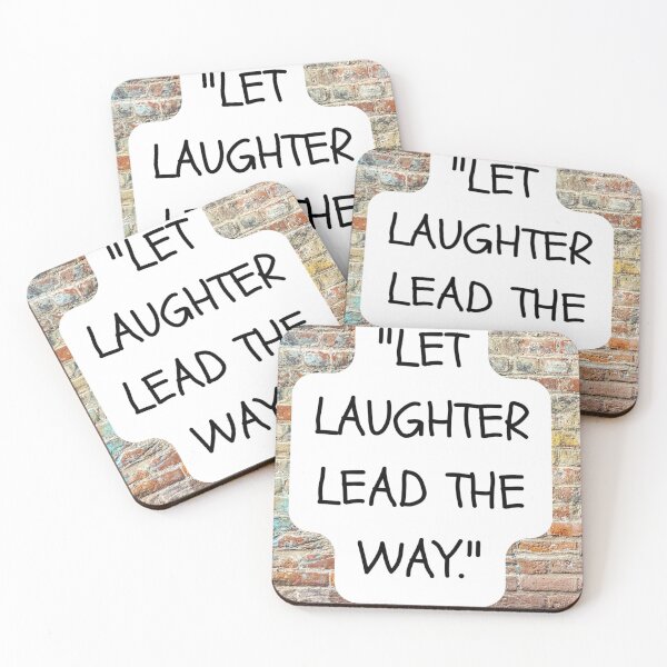 Item preview, "Let laughter lead the way." designed and sold by CUTESTUFFnow.