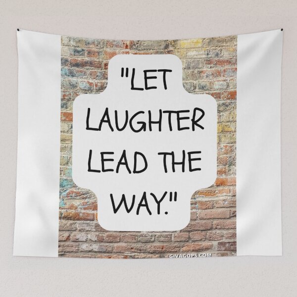 Item preview, "Let laughter lead the way." designed and sold by CUTESTUFFnow.