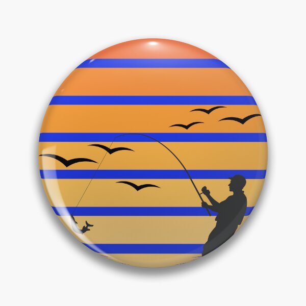 Item preview, Just One More Cast - Retro Fisherman Silhouette Design designed and sold by JCRockDesign.
