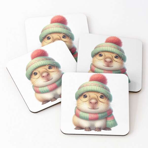 Item preview, Adorable A0523 Capybara Winter: Cute, Cozy, and Perfect for Winter-Themed Décor, Gifts & Collectibles – Embrace the Warmth of Winter designed and sold by angieart68.