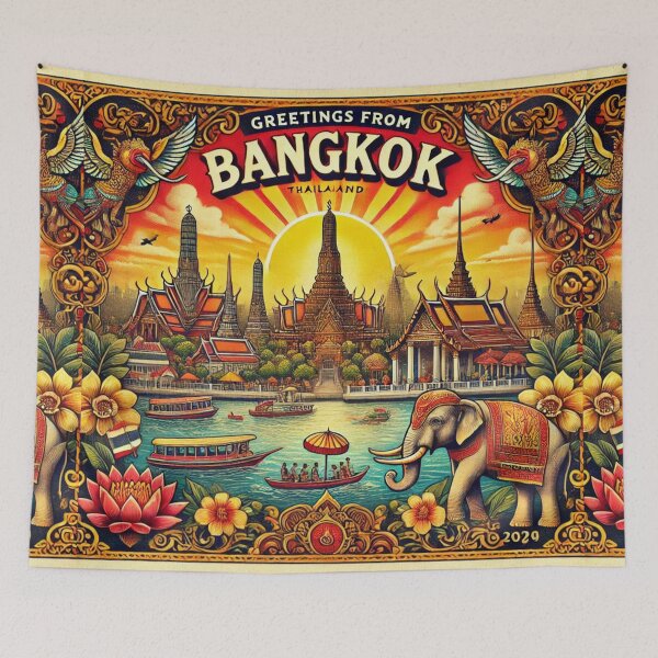 Item preview, Greetings from Bangkok: City of Smiles Destination Postcard Series designed and sold by Meta2Physical.