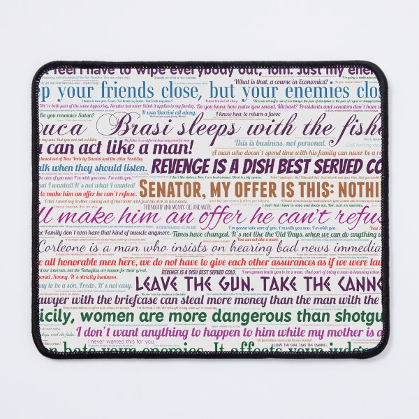 Item preview, Godfather Quotes designed and sold by Montage-Madness.
