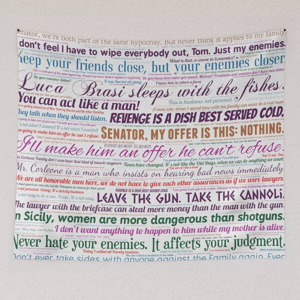 Item preview, Godfather Quotes designed and sold by Montage-Madness.