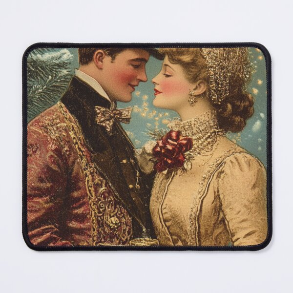 Item preview, Vintage Christmas couple designed and sold by MendaciousMina.