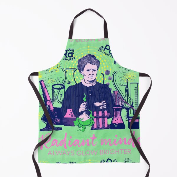Item preview, Maria Skłodowska-Curie in green and pink; pastel; Radiant minds designed and sold by Drawmecute.