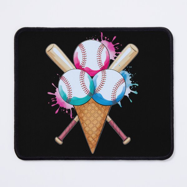 Item preview, Baseball Ice Cream Cone Summer Sports Fan designed and sold by TheWizArt.