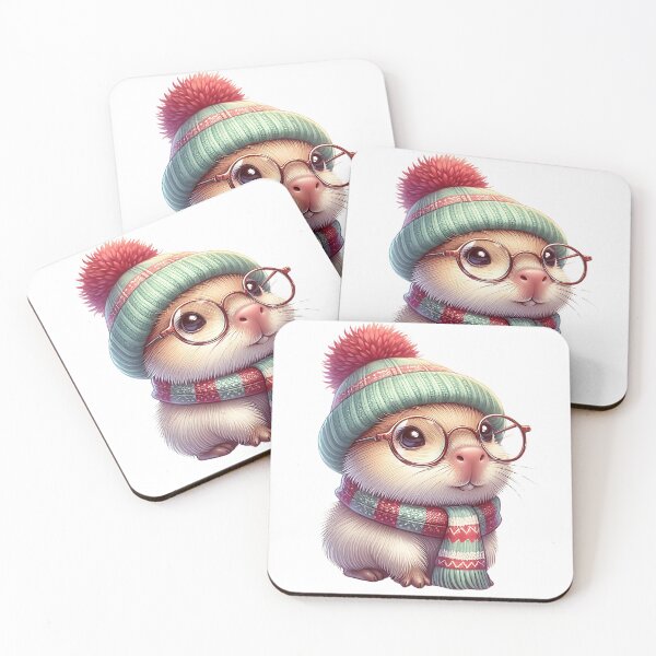 Item preview, Adorable A0523 Capybara Winter: Cute, Cozy, and Perfect for Winter-Themed Décor, Gifts & Collectibles – Embrace the Warmth of Winter designed and sold by angieart68.