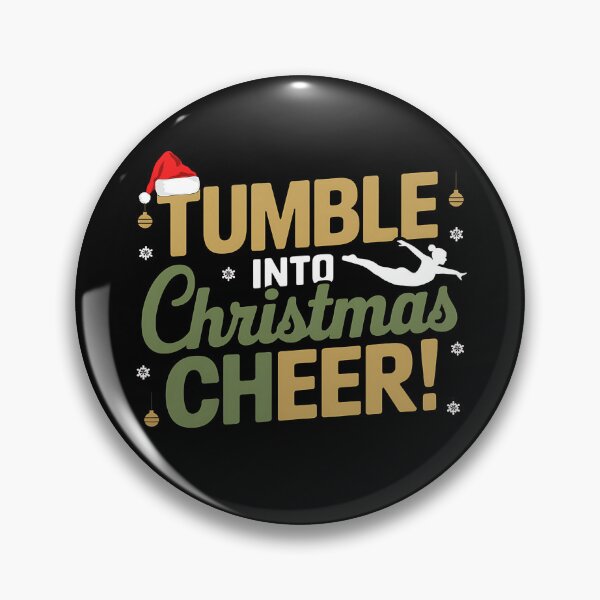 Item preview,  Christmas Gymnastics Fun – Tumble Into Cheer! - A gift for gymnastics enthusiasts who love the holiday spirit. designed and sold by ZyziowskyArt.