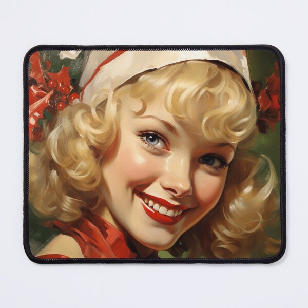 Item preview, Vintage Christmas Woman designed and sold by MendaciousMina.