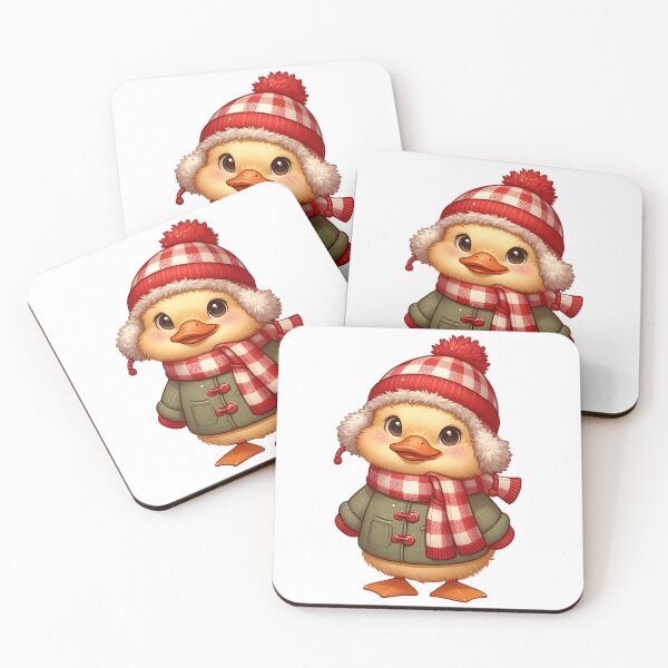 Item preview, Charming A0525 Retro Cute Duck Winter: Adorable, Vintage-Inspired Winter Décor & Gifts for Seasonal Cheer and Collectible Lovers designed and sold by angieart68.