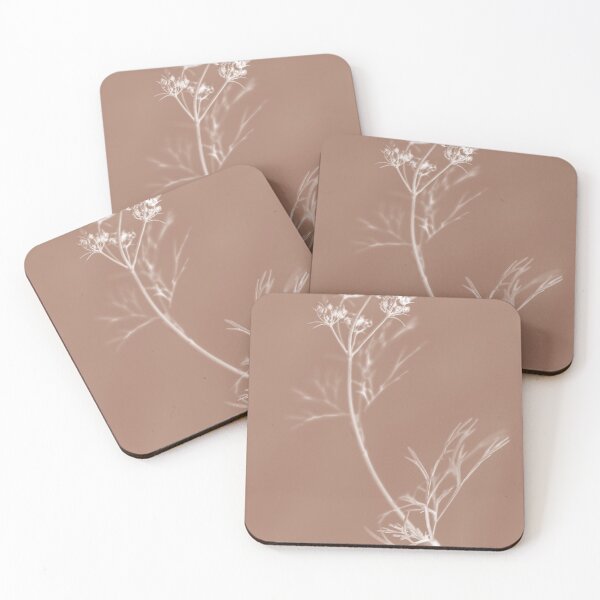 Item preview, White Flower Stem on Mocha Mousse designed and sold by Imladris01.