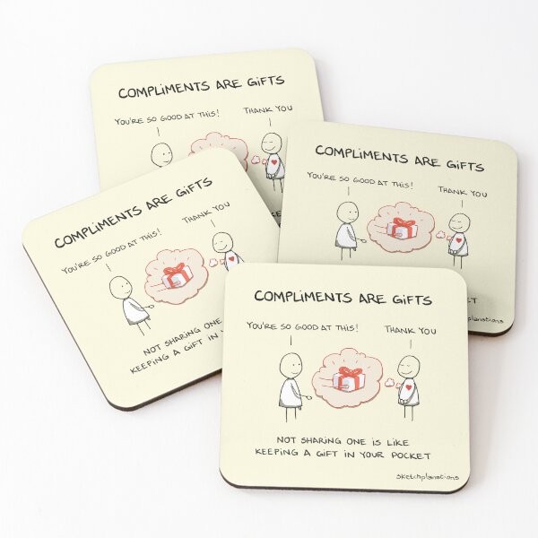 Item preview, Compliments are gifts designed and sold by Sketchplanations.
