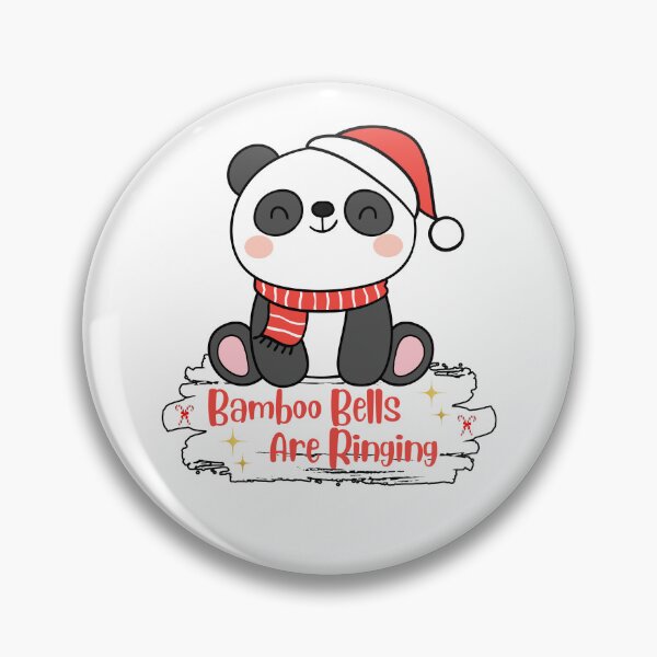 Item preview, Bamboo Bells Cute Panda Christmas designed and sold by HobsS.