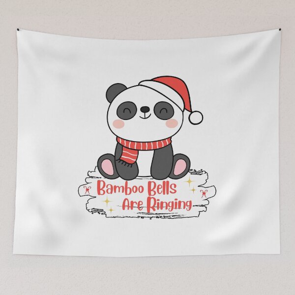 Item preview, Bamboo Bells Cute Panda Christmas designed and sold by HobsS.