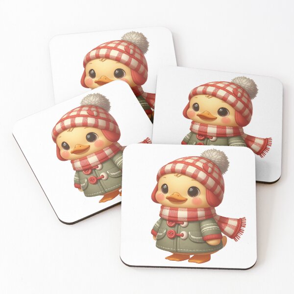 Item preview, Charming A0525 Retro Cute Duck Winter: Adorable, Vintage-Inspired Winter Décor & Gifts for Seasonal Cheer and Collectible Lovers designed and sold by angieart68.