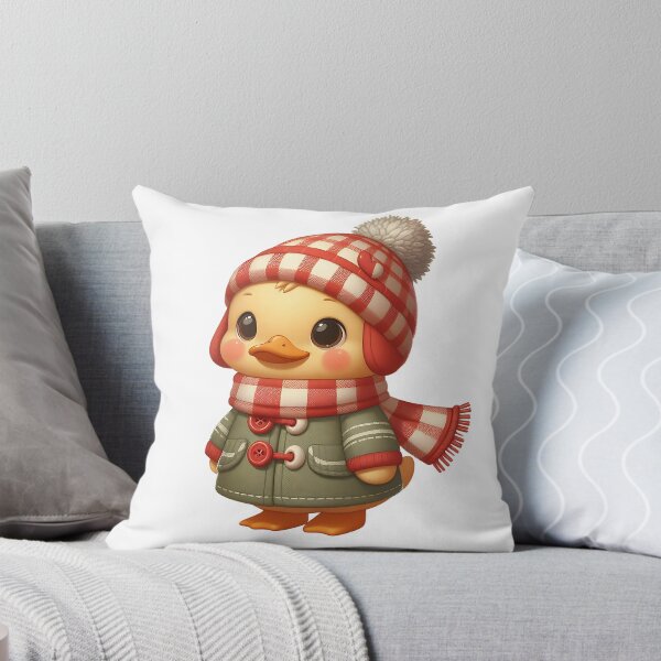 Item preview, Charming A0525 Retro Cute Duck Winter: Adorable, Vintage-Inspired Winter Décor & Gifts for Seasonal Cheer and Collectible Lovers designed and sold by angieart68.