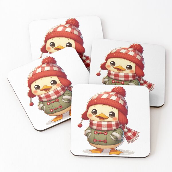 Item preview, Charming A0525 Retro Cute Duck Winter: Adorable, Vintage-Inspired Winter Décor & Gifts for Seasonal Cheer and Collectible Lovers designed and sold by angieart68.