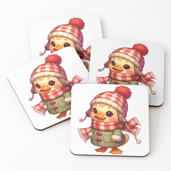 Item preview, Charming A0525 Retro Cute Duck Winter: Adorable, Vintage-Inspired Winter Décor & Gifts for Seasonal Cheer and Collectible Lovers designed and sold by angieart68.
