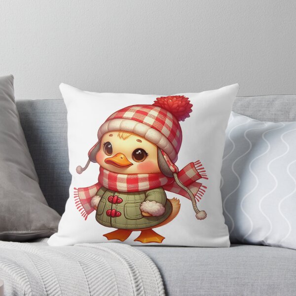 Item preview, Charming A0525 Retro Cute Duck Winter: Adorable, Vintage-Inspired Winter Décor & Gifts for Seasonal Cheer and Collectible Lovers designed and sold by angieart68.