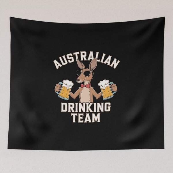 Item preview, Australian Kangaroo Drinking Team - Fun Beer Lover Design designed and sold by love3617.