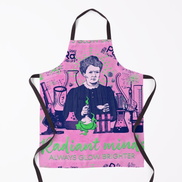 Item preview, Pastel Maria Skłodowska-Curie in green and pink; Radiant minds designed and sold by Drawmecute.