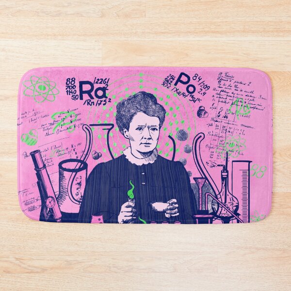 Item preview, Pastel Maria Skłodowska-Curie in green and pink; Radiant minds designed and sold by Drawmecute.