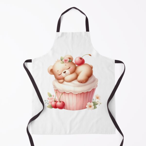 Item preview, Adorable A0526 Fluffy Bear on Cupcake: Cute and Unique Decoration for Gifting, Celebrations, and Collectors – Sweet and Delightful designed and sold by angieart68.
