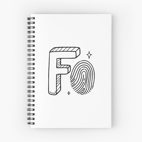 Item preview, Illustration of Letter F Beside Fingerprint designed and sold by rasagamastore.