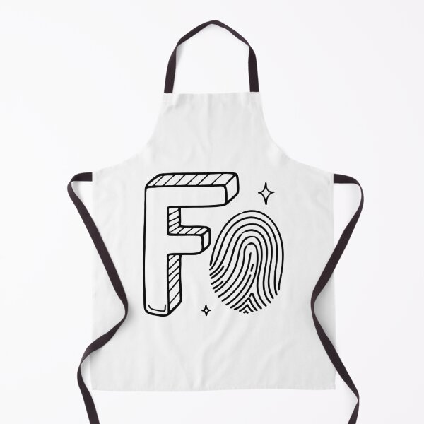 Item preview, Illustration of Letter F Beside Fingerprint designed and sold by rasagamastore.