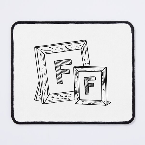 Item preview, Illustration of Letter F Beside Picture Frame designed and sold by rasagamastore.
