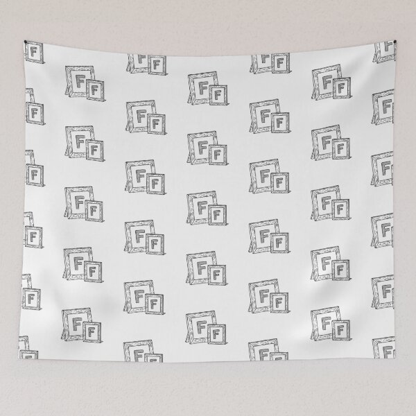 Item preview, Illustration of Letter F Beside Picture Frame designed and sold by rasagamastore.