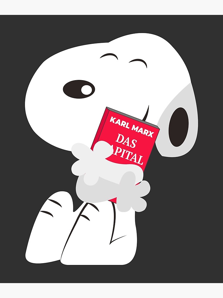 Tarjetas De Felicitacion Perro Socialista Leyendo A Karl Marx De Sqwear Redbubble