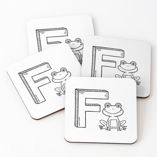 Item preview, Illustration of Letter F Beside Frog designed and sold by rasagamastore.