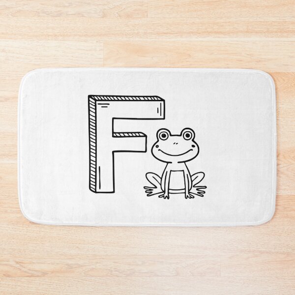 Item preview, Illustration of Letter F Beside Frog designed and sold by rasagamastore.