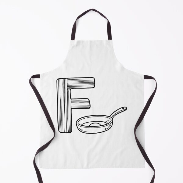 Item preview, Illustration of Letter F Beside Frying Pan designed and sold by rasagamastore.