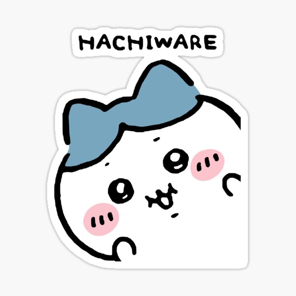 Item preview, Peek a Boo Hachiware ハチワレ | Chiikawa ちいかわ Usagi うさぎ | Cute Kawaii Characters Bear Cat Rabbit  designed and sold by OllieMolley.
