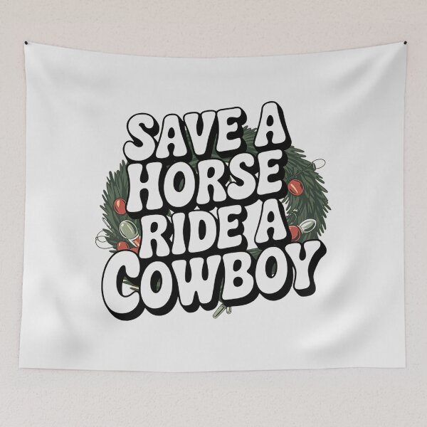 Item preview, Save a horse ride a cowboy vintage designs - Christmas designed and sold by Redjakkal.