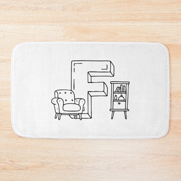 Item preview, Illustration of Letter F Beside Furniture designed and sold by rasagamastore.