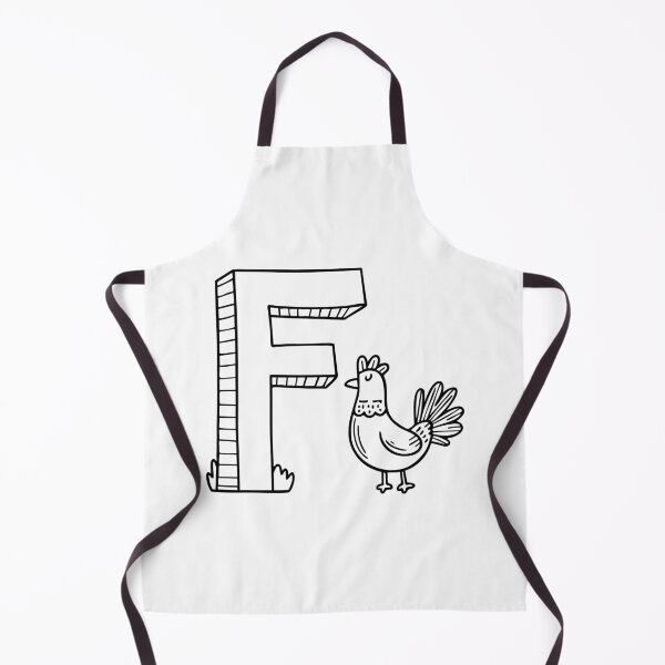 Item preview, Illustration of Letter F Beside Fowl designed and sold by rasagamastore.