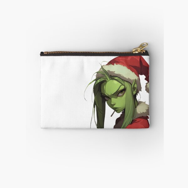 Item preview, The Girl Grinch – Festive Rebel Portrait designed and sold by KazyWeeb.