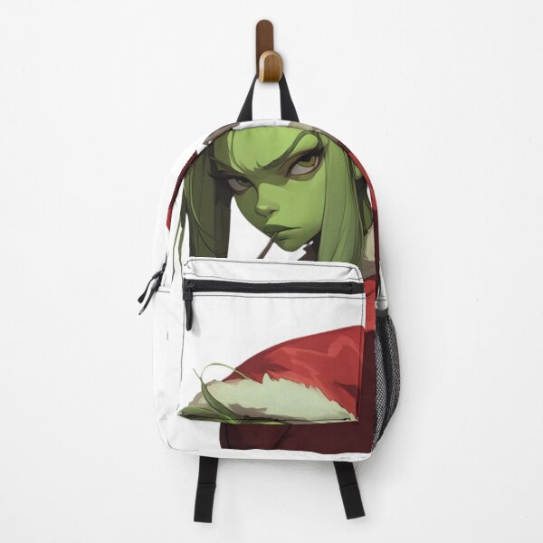 Item preview, The Girl Grinch – Festive Rebel Portrait designed and sold by KazyWeeb.