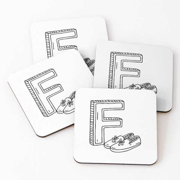 Item preview, Illustration of Letter F Beside Flatshoes designed and sold by rasagamastore.