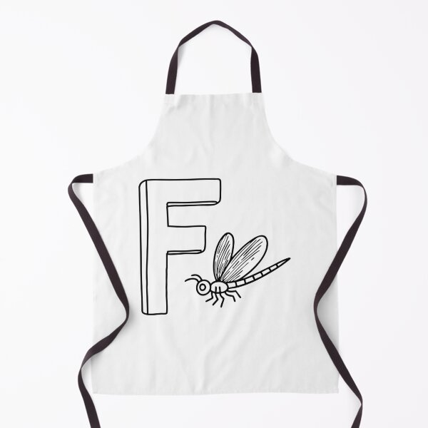 Item preview, Illustration of Letter F Beside dragonfly designed and sold by rasagamastore.