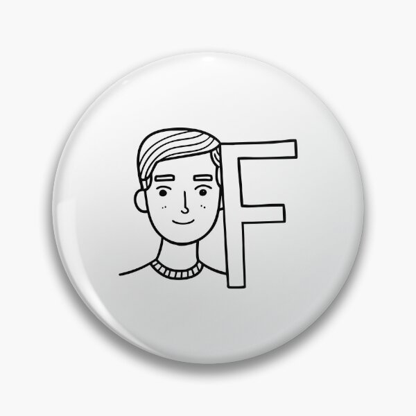 Item preview, Illustration of Letter F Beside Face designed and sold by rasagamastore.