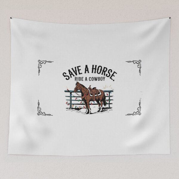 Item preview, Save a horse ride a cowboy vintage designs - Christmas designed and sold by Redjakkal.